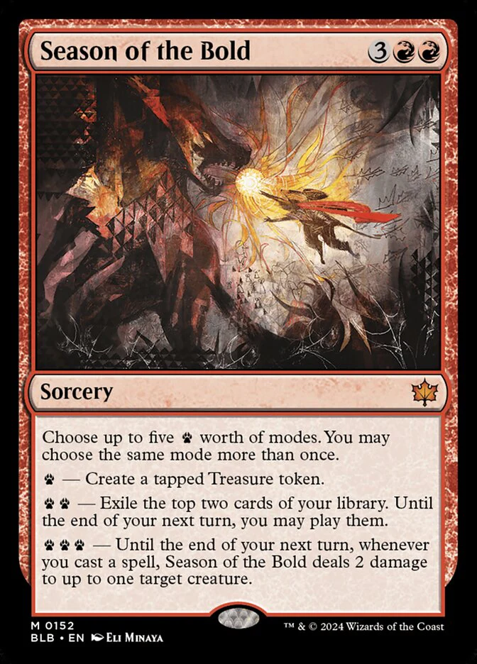 Season of the Bold 152 (Bloomburrow) - Foil