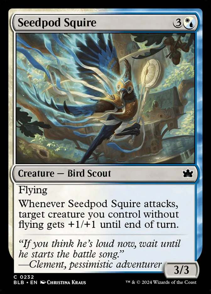 Seedpod Squire 232/281 (Bloomburrow)  - Foil