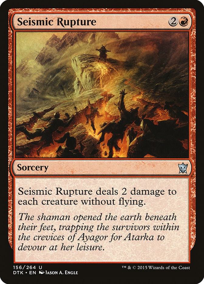 Seismic Rupture 156/264 (Dragons of Tarkir)  - Foil