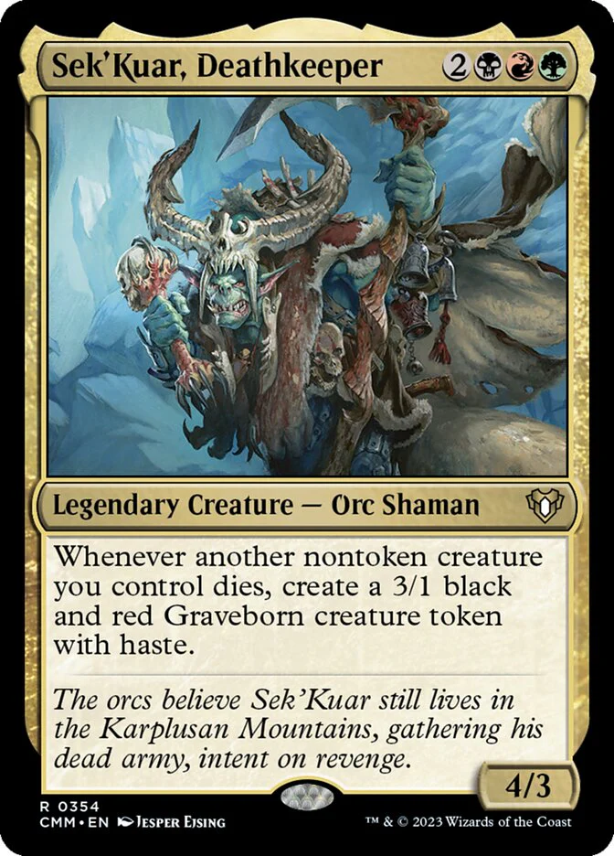 Sek'Kuar, Deathkeeper 354/451 (Commander Masters)