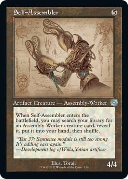 Self Assembler Schematic 114/63 (The Brothers' War: Retro Frame Artifacts)  - Foil