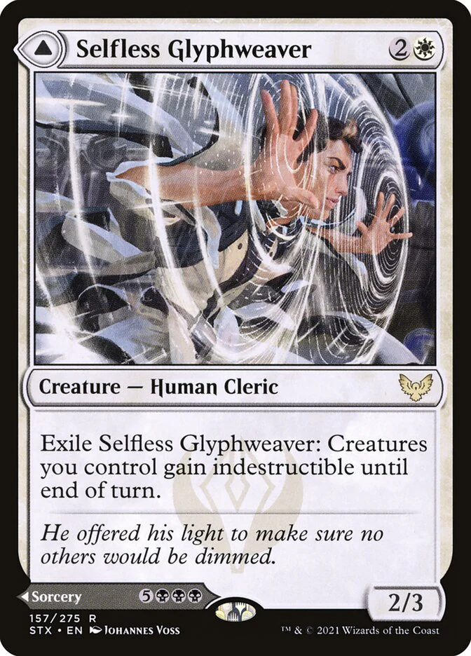 Selfless Glyphweaver // Deadly Vanity 157/275 (Strixhaven: School of Mages)  - Foil