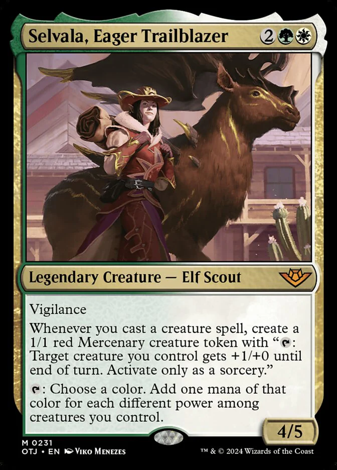 Selvala, Eager Trailblazer 231/286 (Outlaws of Thunder Junction)  - Foil