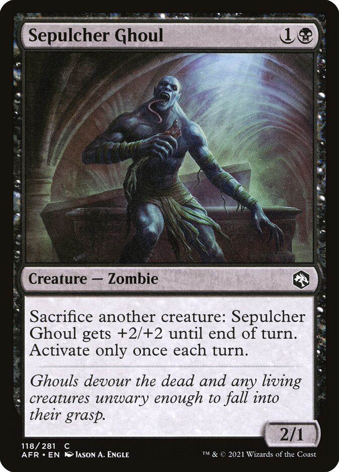 Sepulcher Ghoul 118/281 (Adventures in the Forgotten Realms)  - Foil