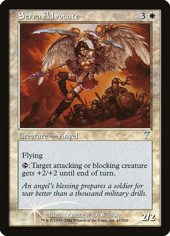 Serra Advocate 41★/350 (7th Edition)  - Foil