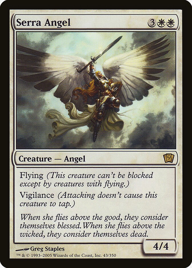 Serra Angel 43★/350 (9th Edition)  - Foil