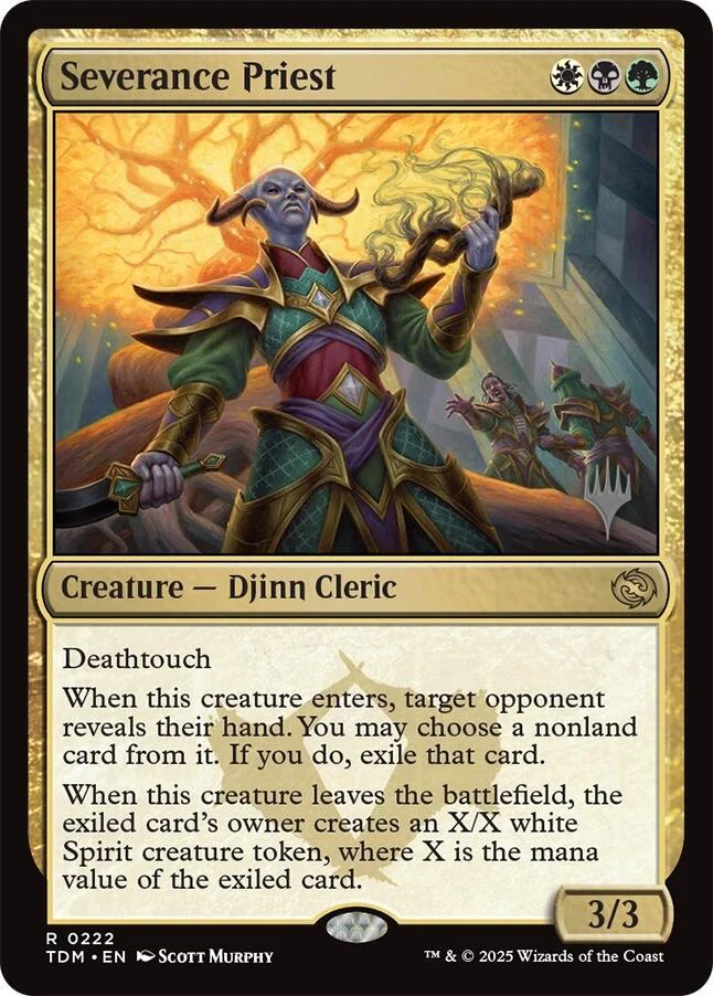 Severance Priest 222p/166 (Promo Pack: Tarkir: Dragonstorm)
