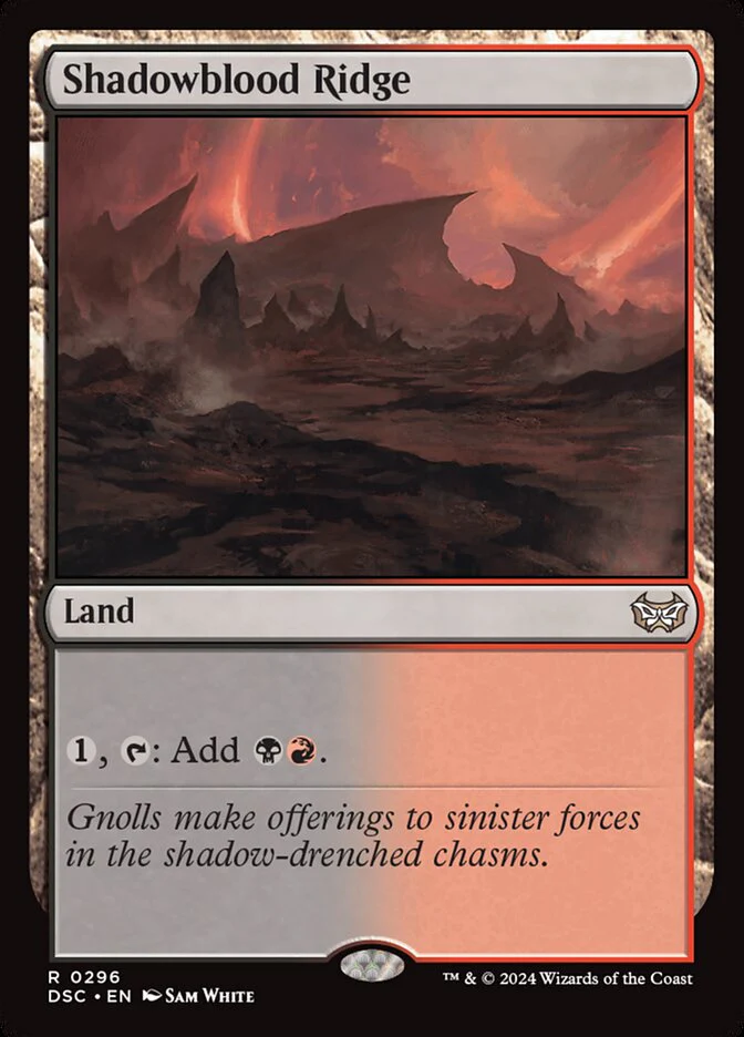 Shadowblood Ridge 296/40 (Commander: Duskmourn: House of Horror)