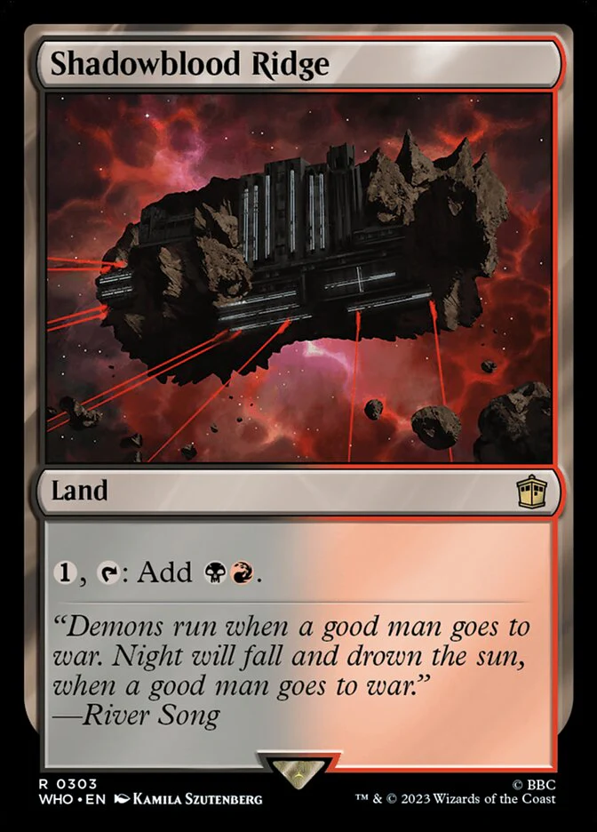 Shadowblood Ridge 303/331 (Universes Beyond: Doctor Who)  - Foil
