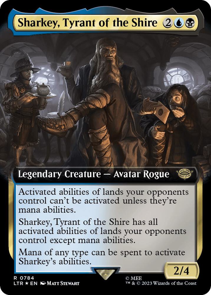 Sharkey, Tyrant of the Shire 784/281 (Universes Beyond: The Lord of the Rings: Tales of Middle-earth)  - Extended Art Surge Foil