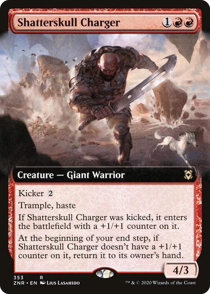 Shatterskull Charger 353 (Zendikar Rising)  - Extended Art Foil