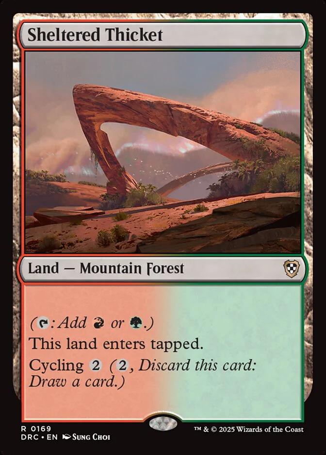 Sheltered Thicket 169/187 (Commander: Aetherdrift)