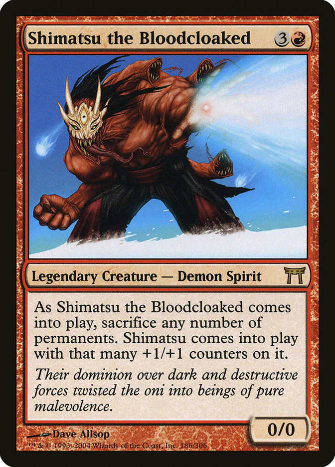 Shimatsu the Bloodcloaked 186/306 (Champions of Kamigawa)