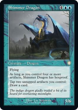 Shimmer Dragon Retro Frame 95/40 (Commander: The Brothers' War)