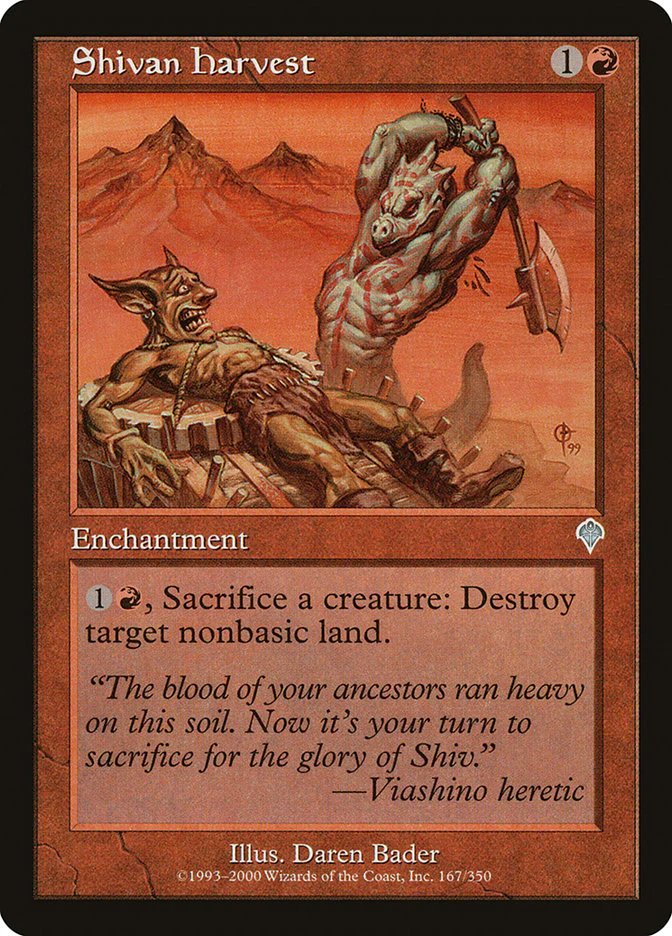 Shivan Harvest 167/350 (Invasion)
