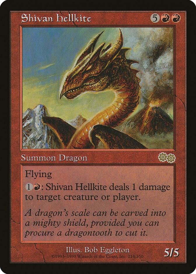 Shivan Hellkite 214/350 (Urza's Saga)