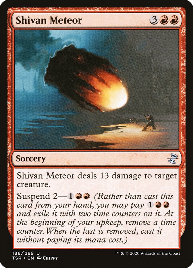 Shivan Meteor 188/289 (Time Spiral: Remastered)  - Foil