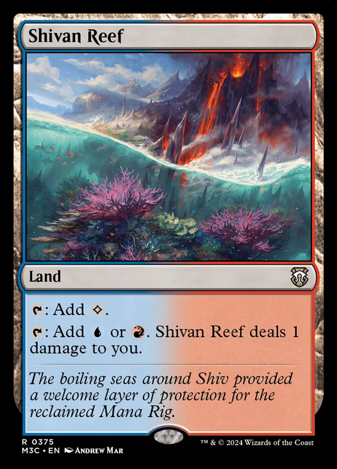 Shivan Reef 375 (Commander: Modern Horizons 3)