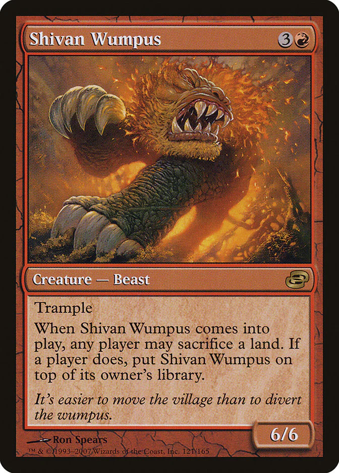 Shivan Wumpus 121/165 (Planar Chaos)