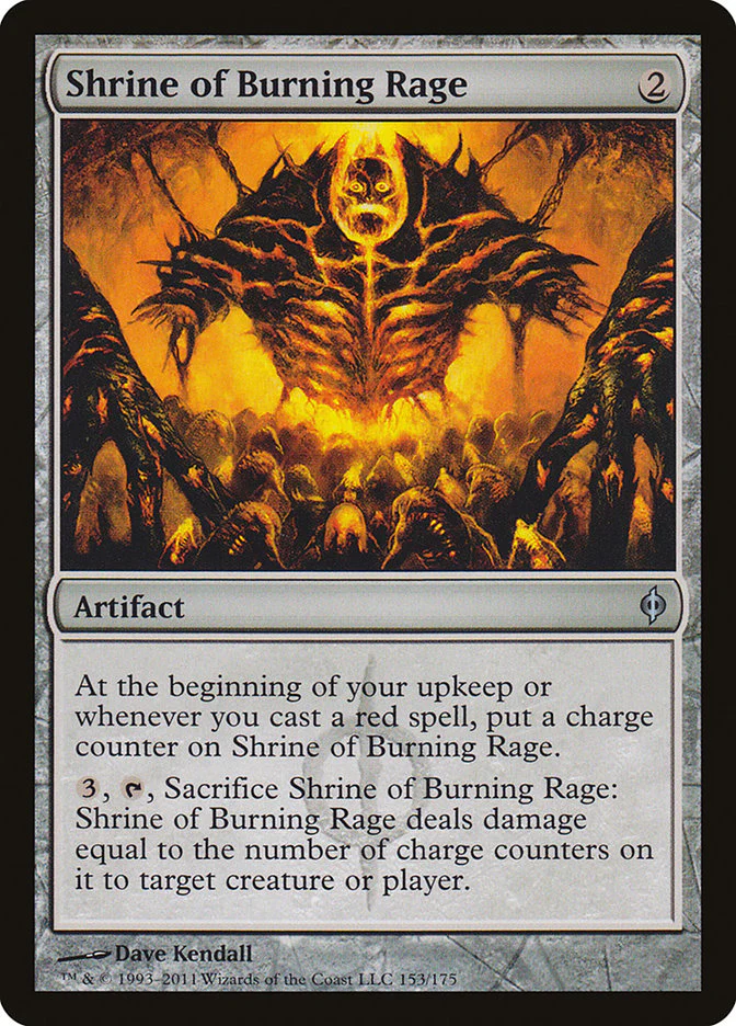 Shrine of Burning Rage 153/175 (New Phyrexia)  - Foil