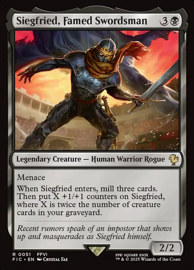Siegfried, Famed Swordsman 51 (Commander: FINAL FANTASY)