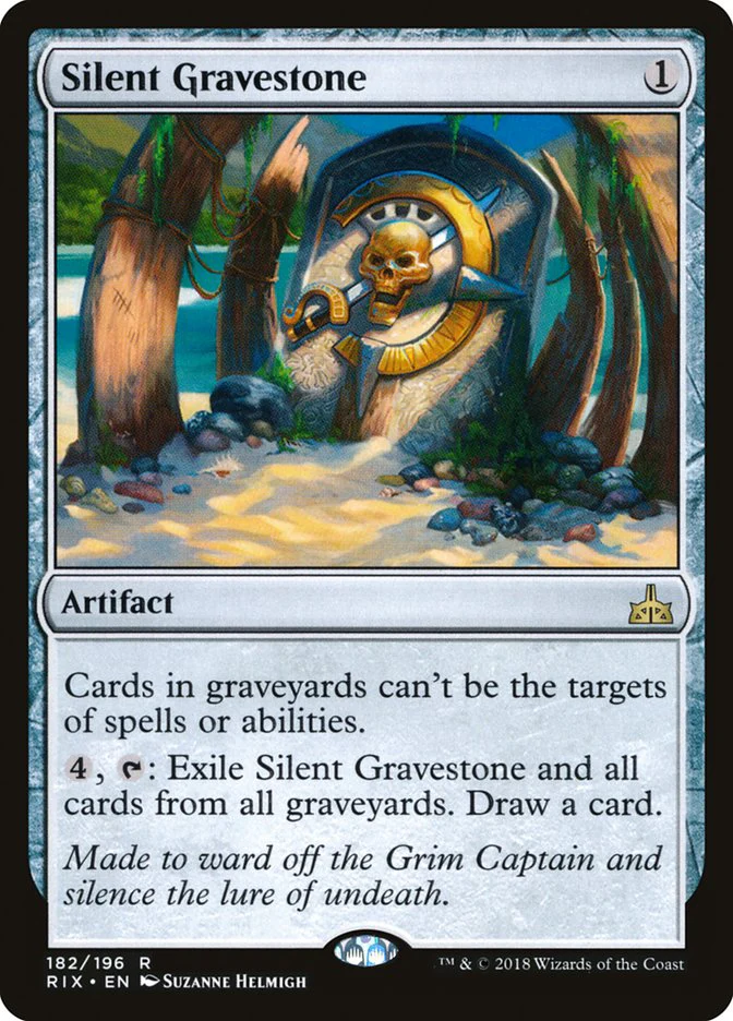 Silent Gravestone 182/196 (Rivals of Ixalan) - Foil