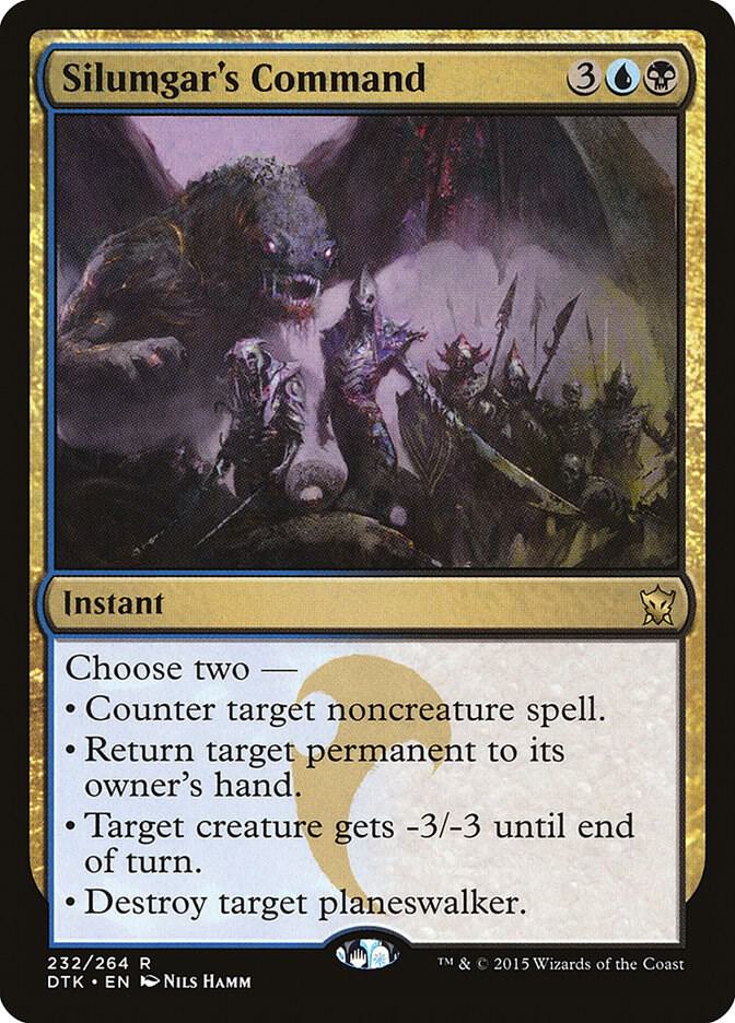 Silumgar's Command 232/264 (Dragons of Tarkir)  - Foil