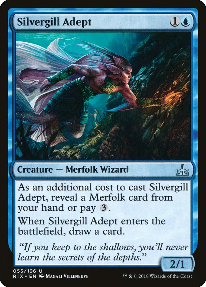 Silvergill Adept 53/196 (Rivals of Ixalan) - Foil