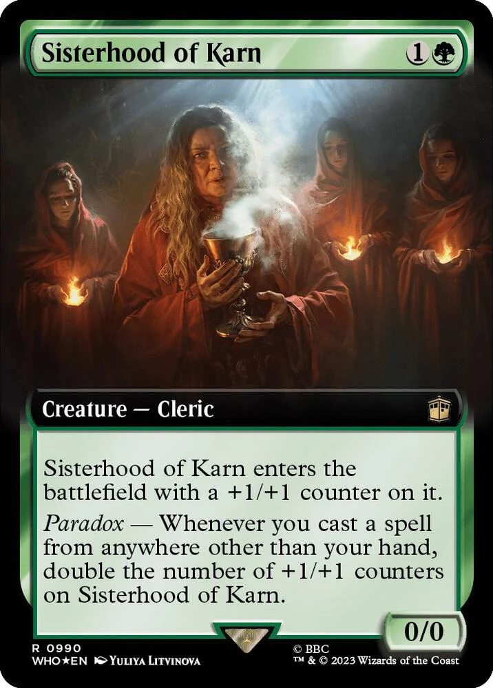 Sisterhood of Karn 990/331 (Universes Beyond: Doctor Who)  - Extended Art Surge Foil
