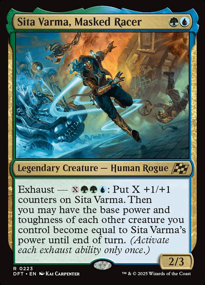 Sita Varma, Masked Racer 223/291 (Aetherdrift) - Foil