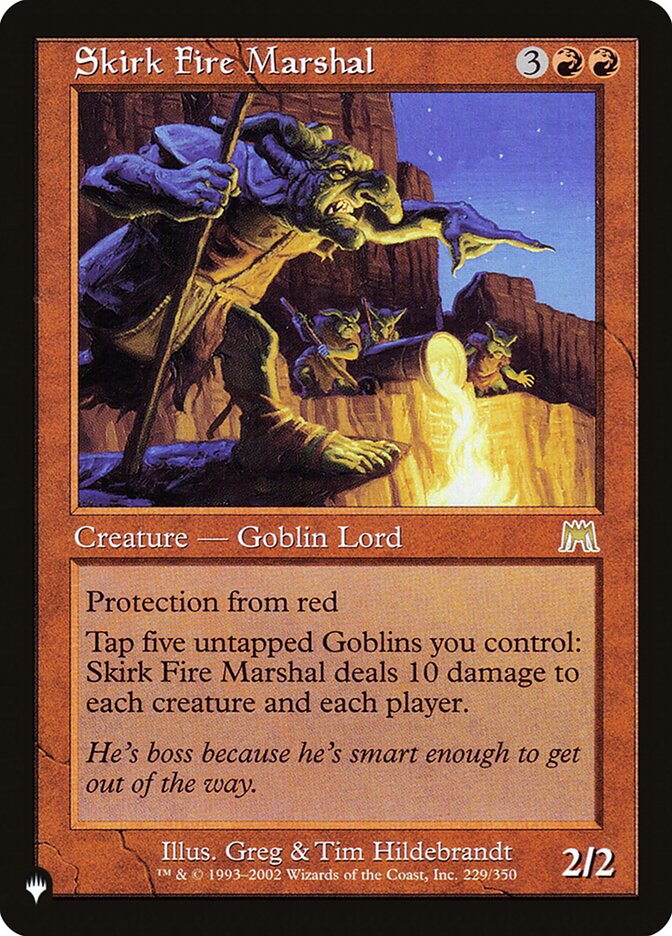 Skirk Fire Marshal ONS-229/5075 (The List Reprints)