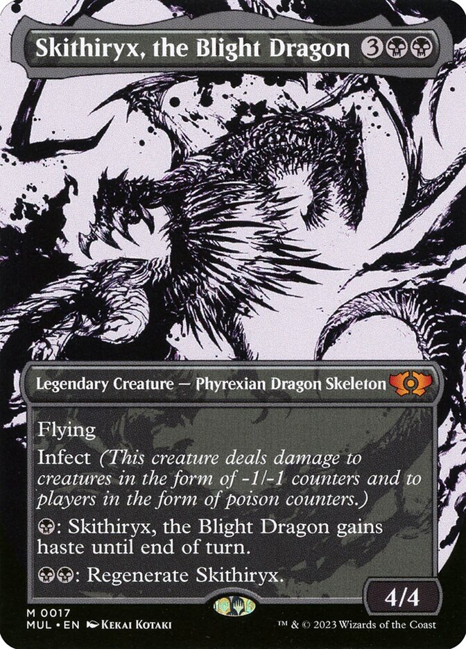 Skithiryx, the Blight Dragon 17 (March of the Machine: Multiverse Legends)  - Borderless Foil