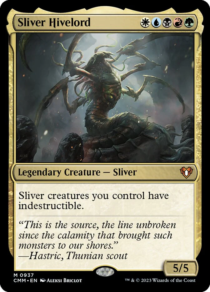 Sliver Hivelord 937/451 (Commander Masters)