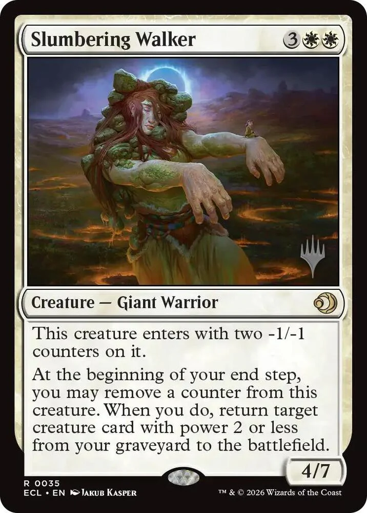 Slumbering Walker 35p/87 (Promo Pack: Lorwyn Eclipsed)