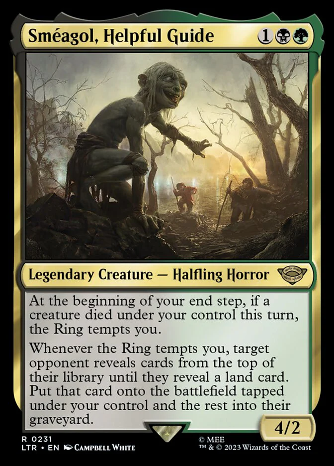 Sméagol, Helpful Guide 231/281 (Universes Beyond: The Lord of the Rings: Tales of Middle-earth)  - Foil