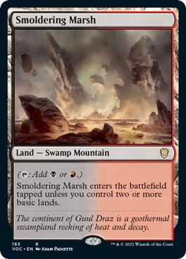 Smoldering Marsh 183/38 (Commander: Innistrad: Crimson Vow)