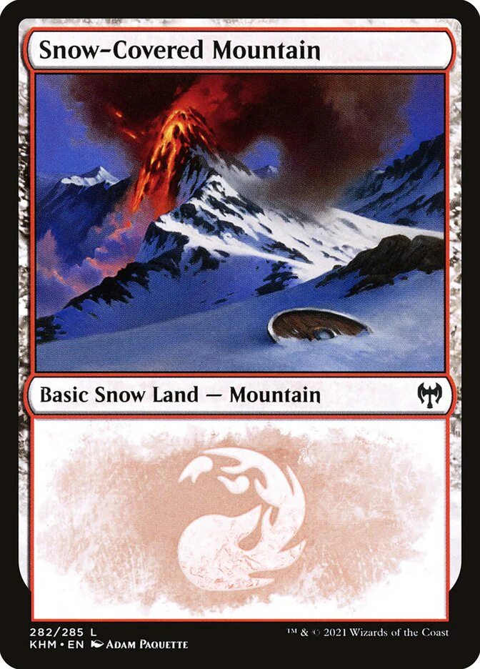Snow-Covered Mountain 282/285 (Kaldheim) - Foil