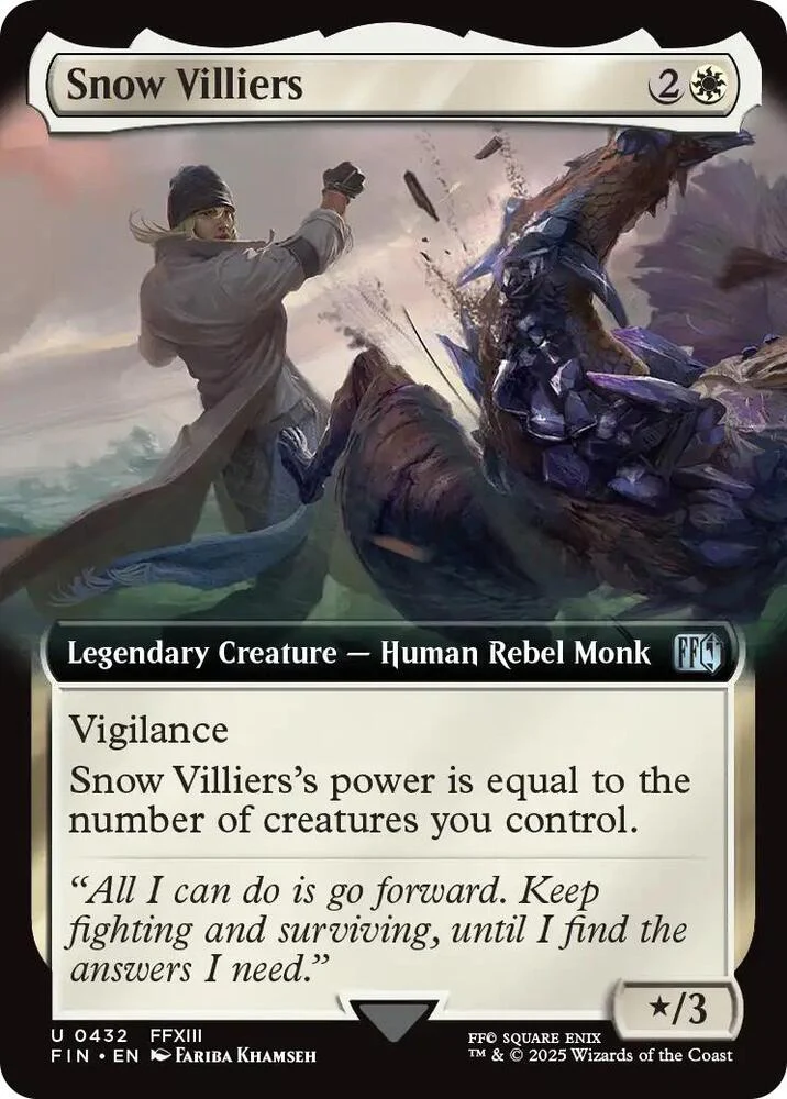 Snow Villiers  432/309 (FINAL FANTASY)  - Extended Art Foil