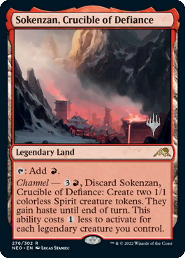 Sokenzan Crucible of Defiance 276p/157 (Promo Pack: Kamigawa: Neon Dynasty)  - Foil