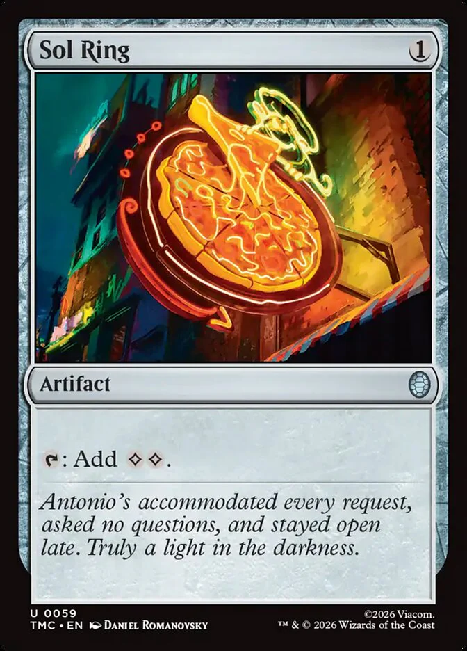 Sol Ring 59/0 (Commander: Teenage Mutant Ninja Turtles)