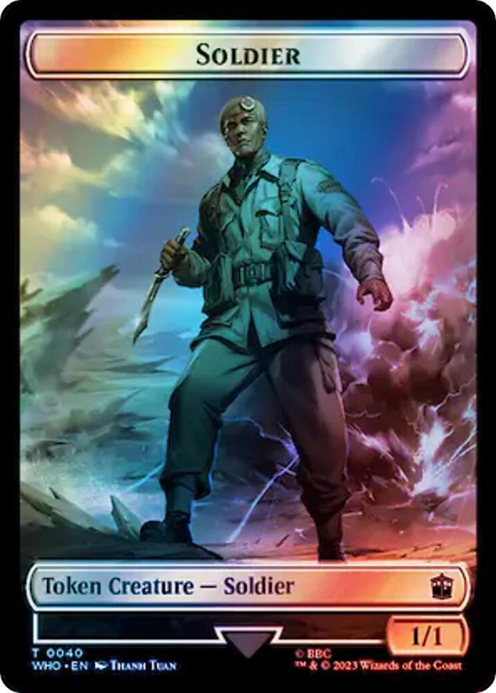 Soldier Osgood Operation Double Double Sided Token Surge Foil 40 // 64 (Universes Beyond: Doctor Who)  - Foil