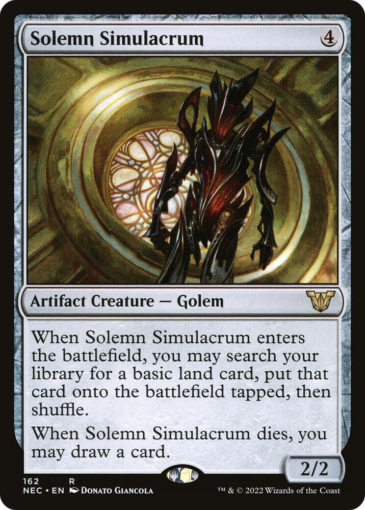 Solemn Simulacrum 162/38 (Commander: Kamigawa: Neon Dynasty)