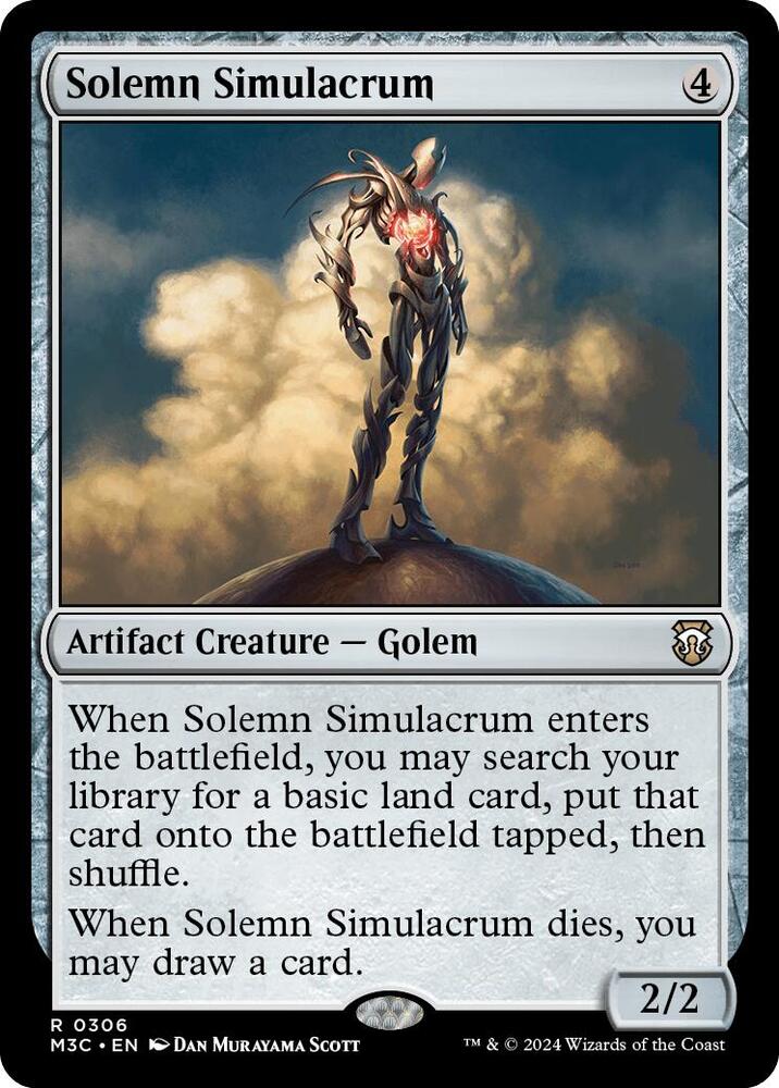 Solemn Simulacrum 306/411 (Commander: Modern Horizons 3)