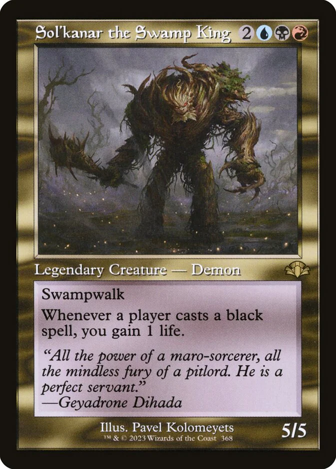 Sol'kanar the Swamp King 368/261 (Dominaria Remastered)  - Retro Foil