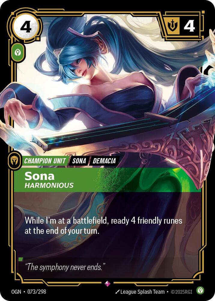Sona - Harmonious 73/298 (Origins) - Foil
