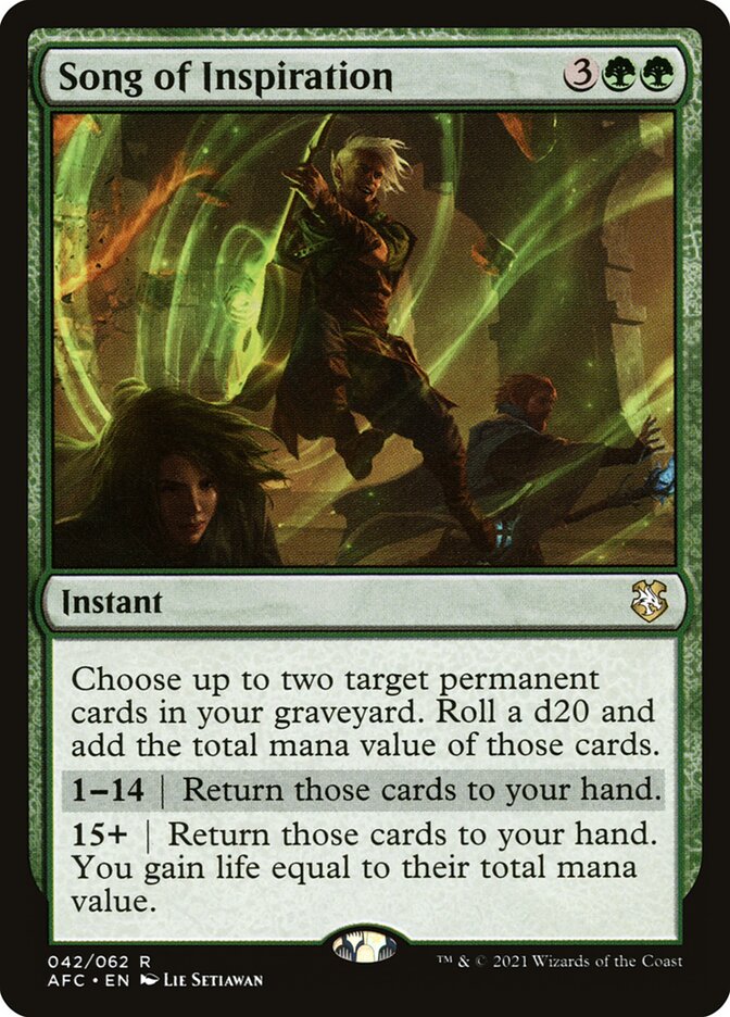 Song of Inspiration 42/62 (Commander: Adventures in the Forgotten Realms)