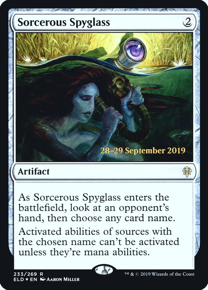 Sorcerous Spyglass ELD 233s/152 (Prerelease Cards)  - Foil