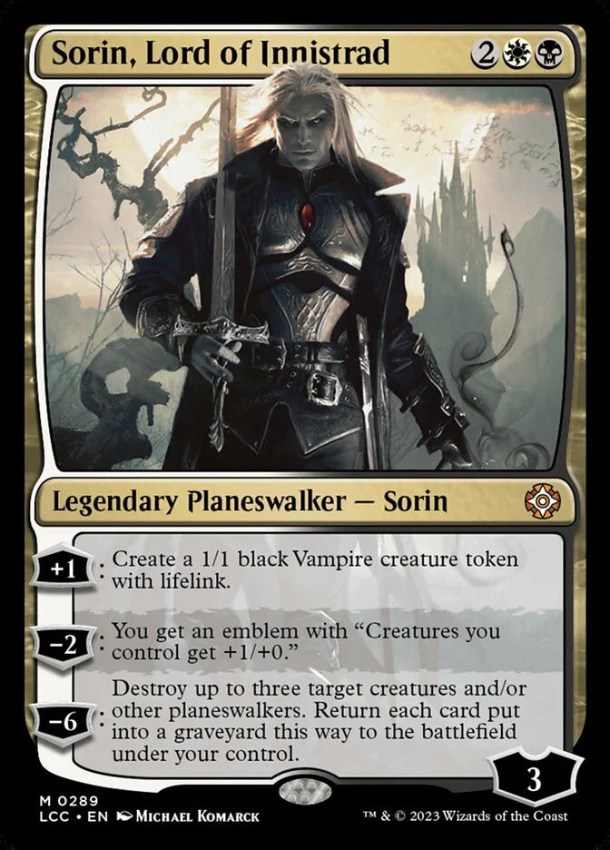 Sorin, Lord of Innistrad 289 (Commander: The Lost Caverns of Ixalan)