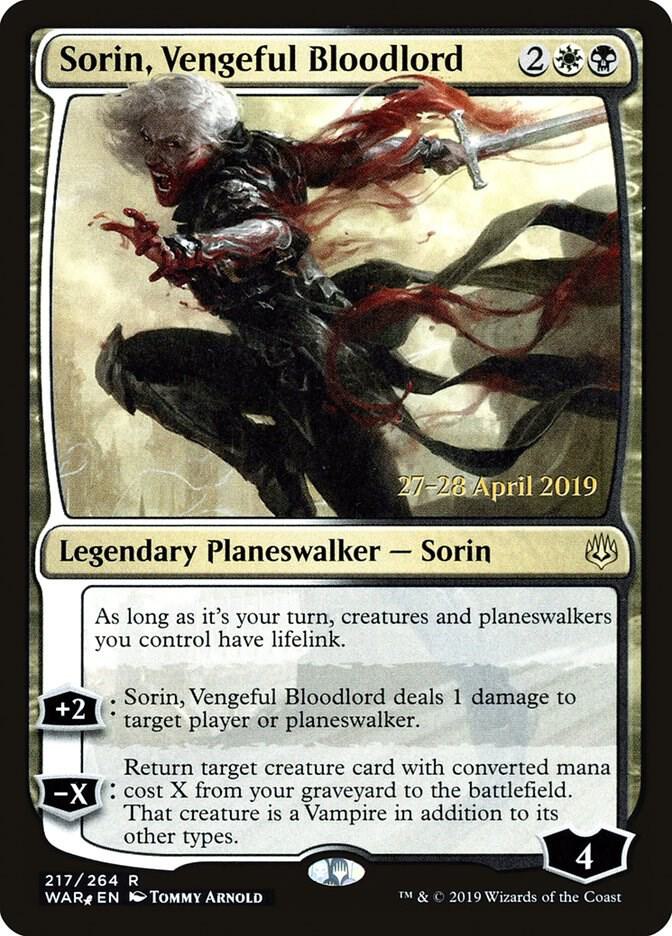 Sorin Vengeful Bloodlord 217s/176 (Prerelease Cards)  - Foil