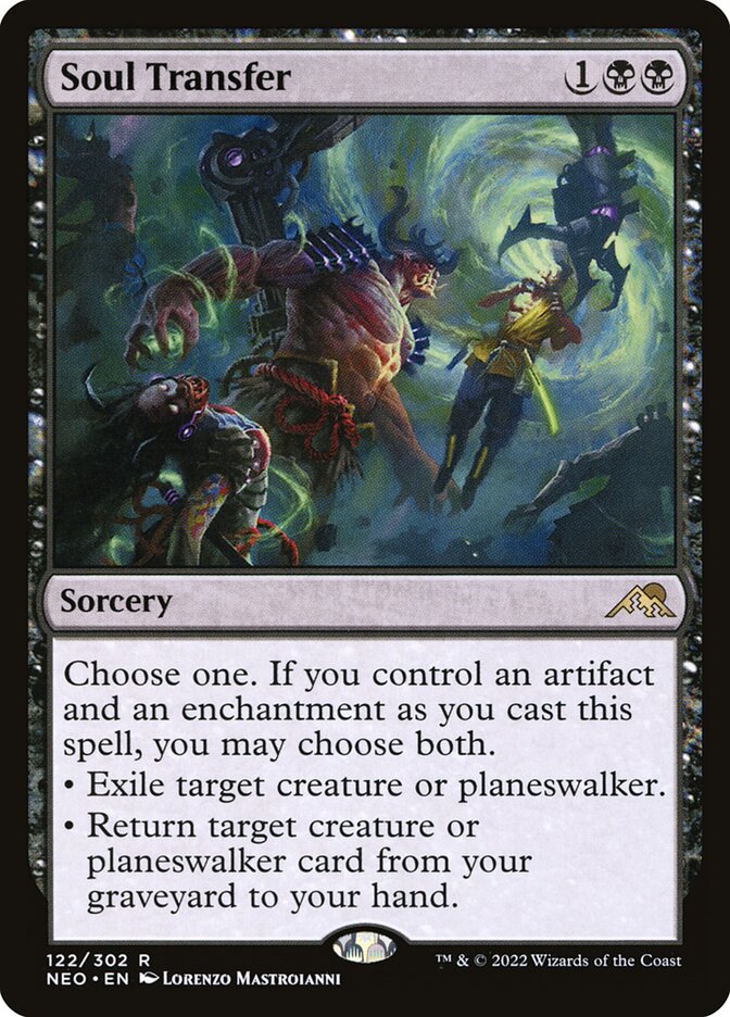Soul Transfer 122/302 (Kamigawa: Neon Dynasty)  - Foil